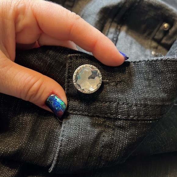 Torrid Source of Wisdom Plus Size Black Denim Skinny Jeans - Picture 2 of 6